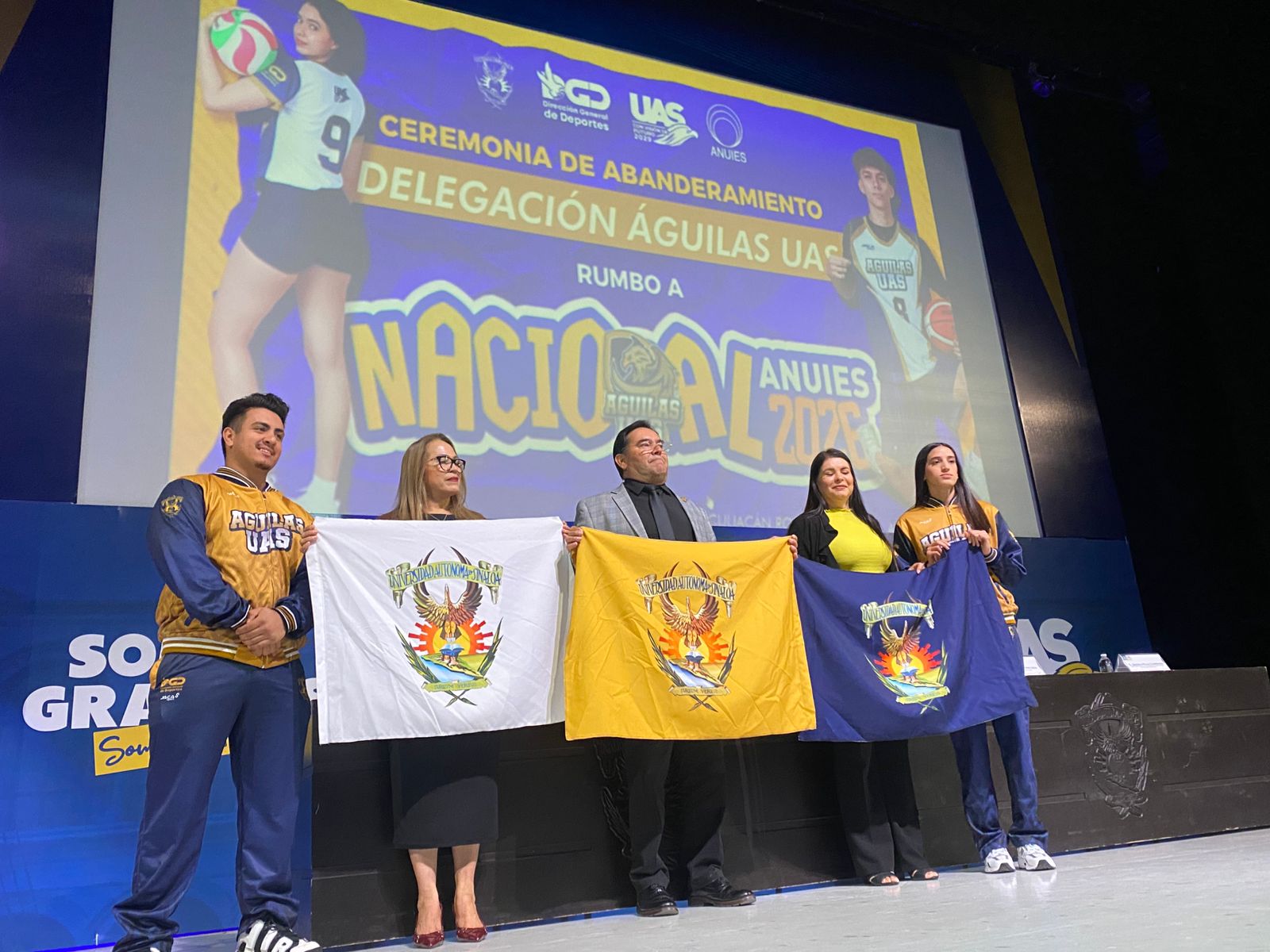 Abanderan a las Águilas UAS rumbo a Nacionales Anuies