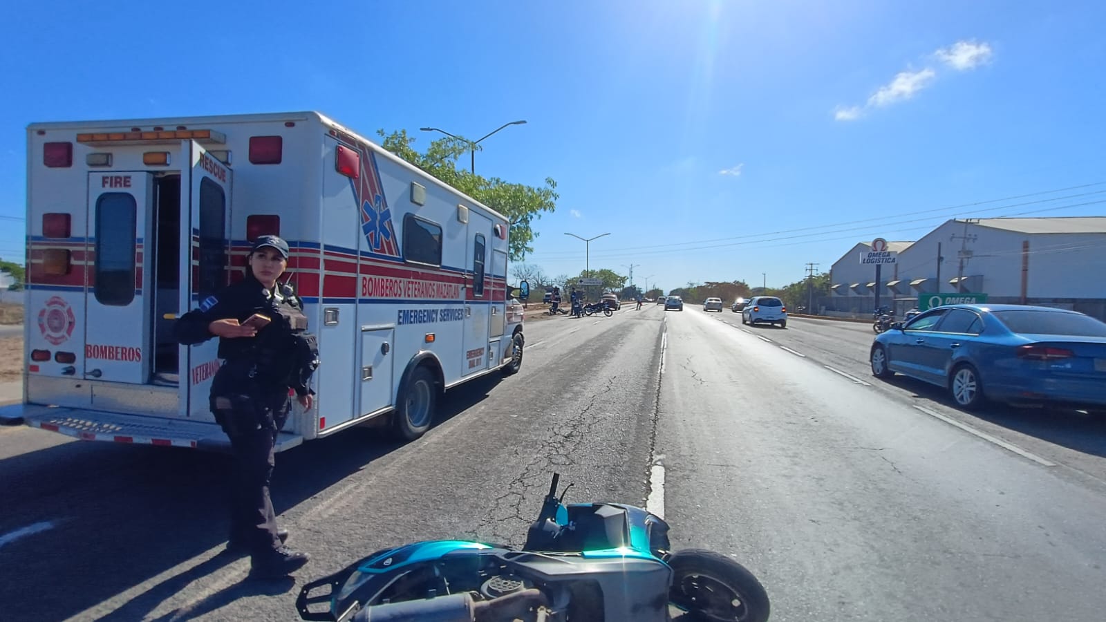 Choque de motos en Mazatlán