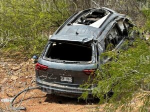 Accidente en la carretera Tosalibampo -Cachoana en Ahome Sinaloa