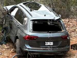 Accidente en la carretera Tosalibampo -Cachoana en Ahome Sinaloa
