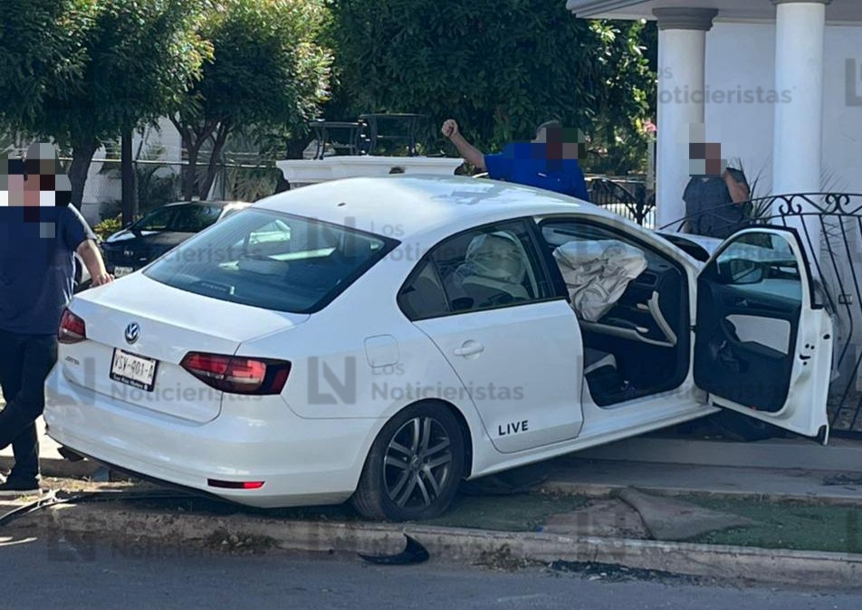 Accidente en el sector La Campiña, Culiacán, deja dos lesionados