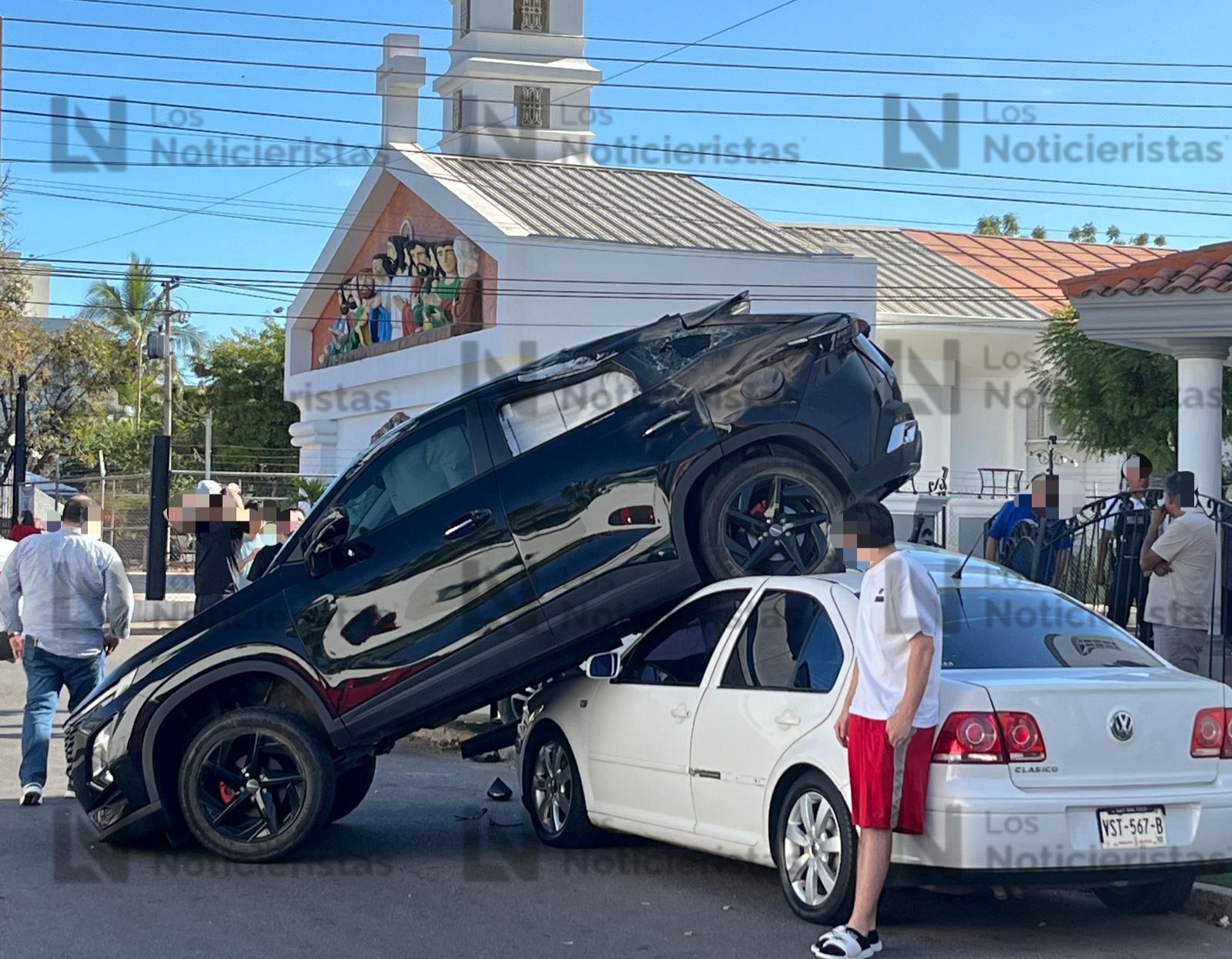 Accidente en el sector La Campiña, Culiacán, deja dos lesionados
