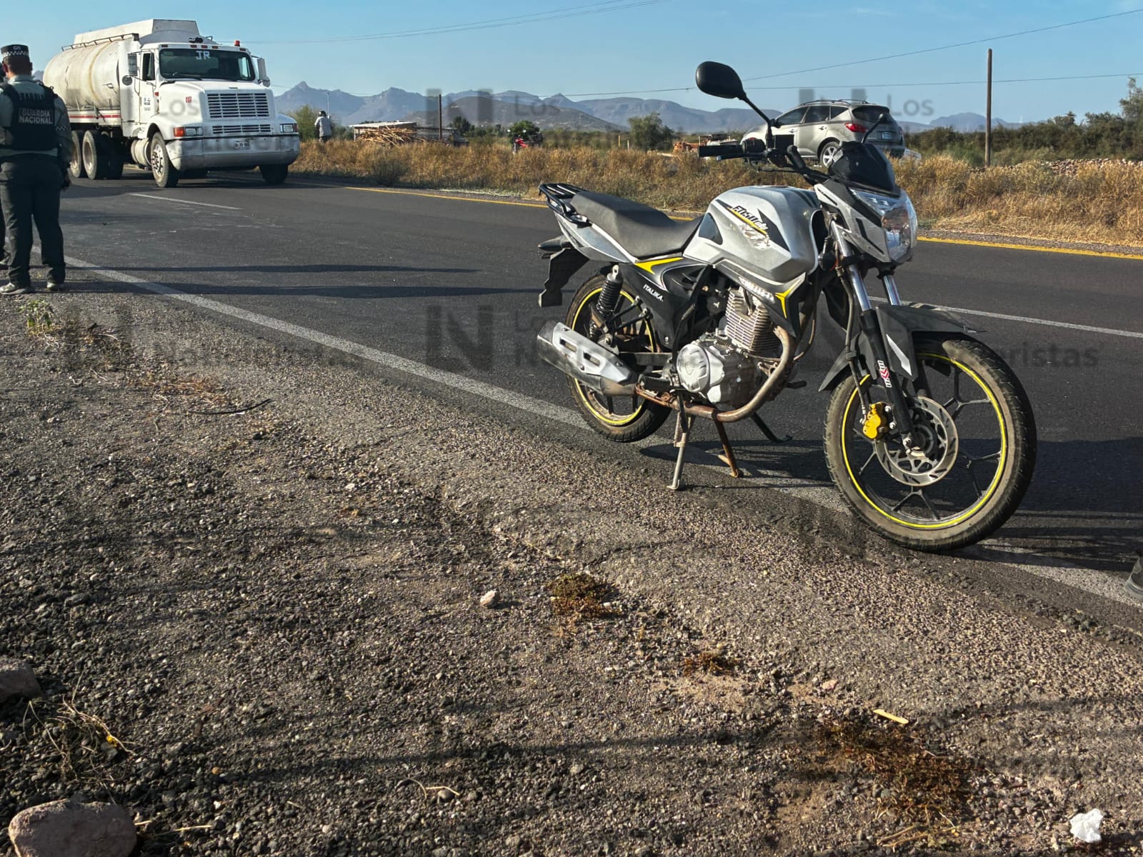 Accidente en la México 15, en Ahome, Sinaloa