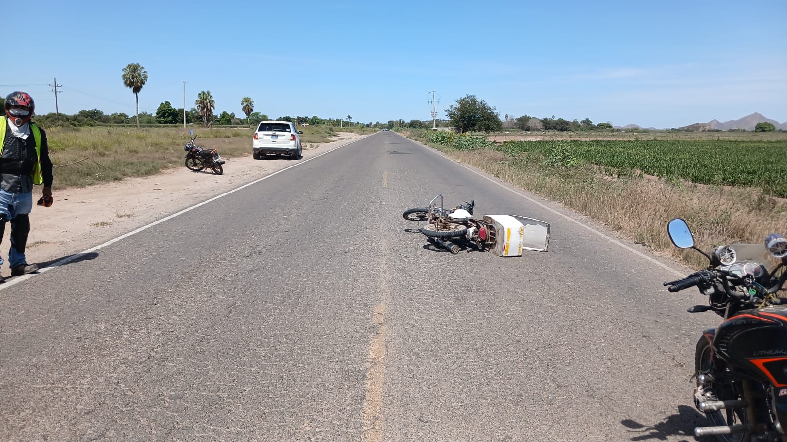Accidente de motos en Ahome