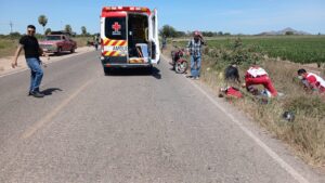 Accidente de motos en Ahome