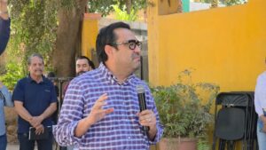 Gámez Mendívil inaugura drenaje sanitario en San Lorenzo