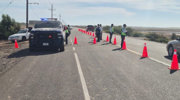 Fueron retenidas 31 personas en el operativo de alcoholímetro en Semana Santa en playa Las Glorias, en Guasave