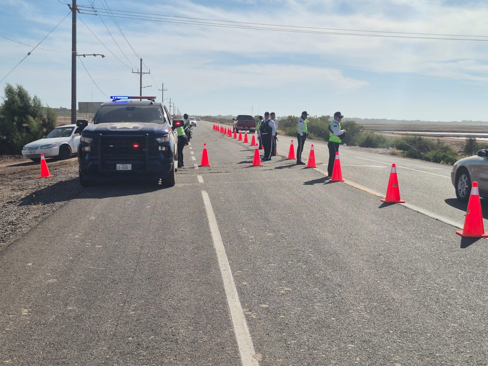 Operativo alcoholímetro en Guasave