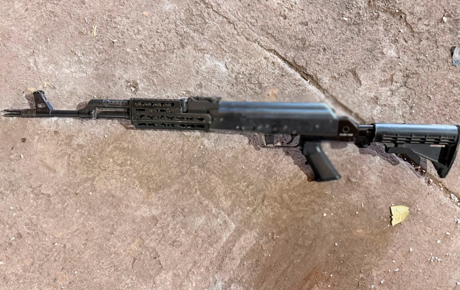 Arma larga asegurada en El Rosario