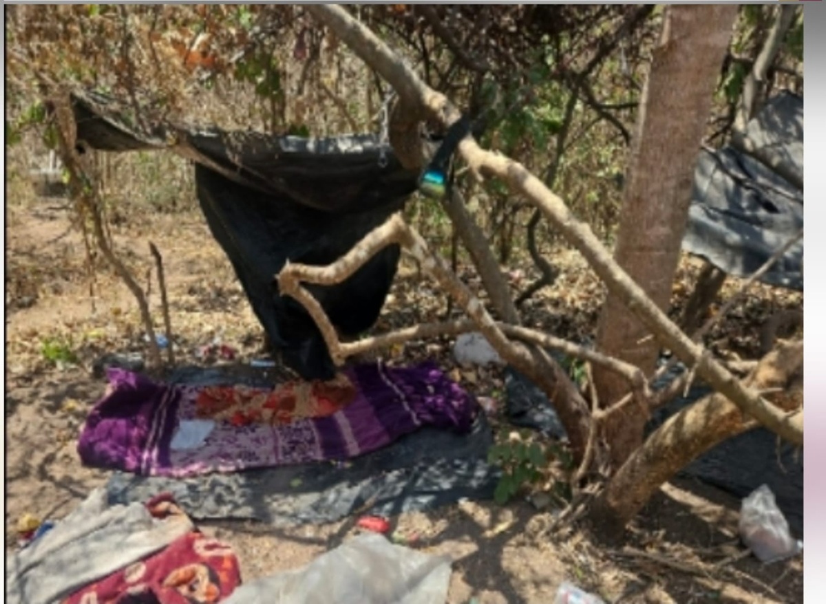 Aseguramiento de campamento en Escuinapa