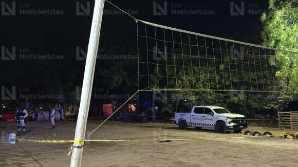 Ataque armado en una cancha de voleibol deja un joven fallecido en Los Mezcales, al norte de Culiacán, Sinaloa