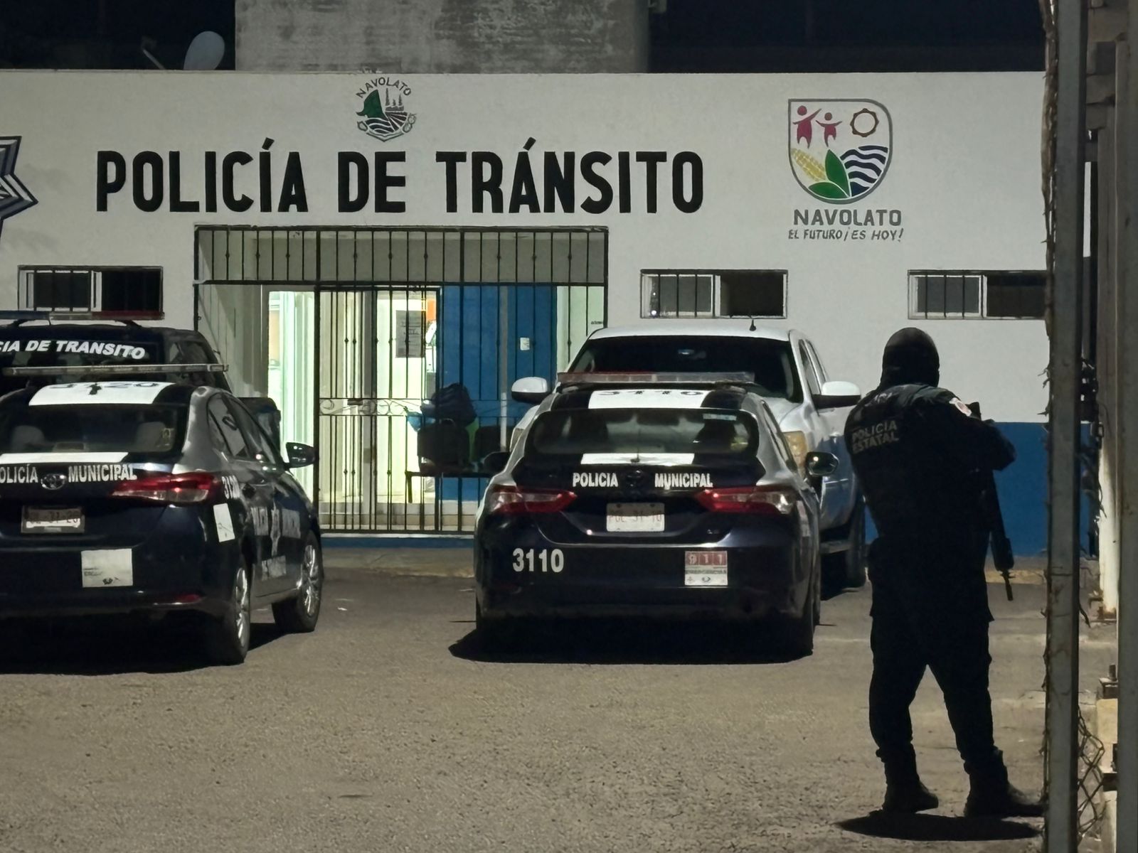 Presunto ataque con dron a la base de la Policía Municipal de Navolato