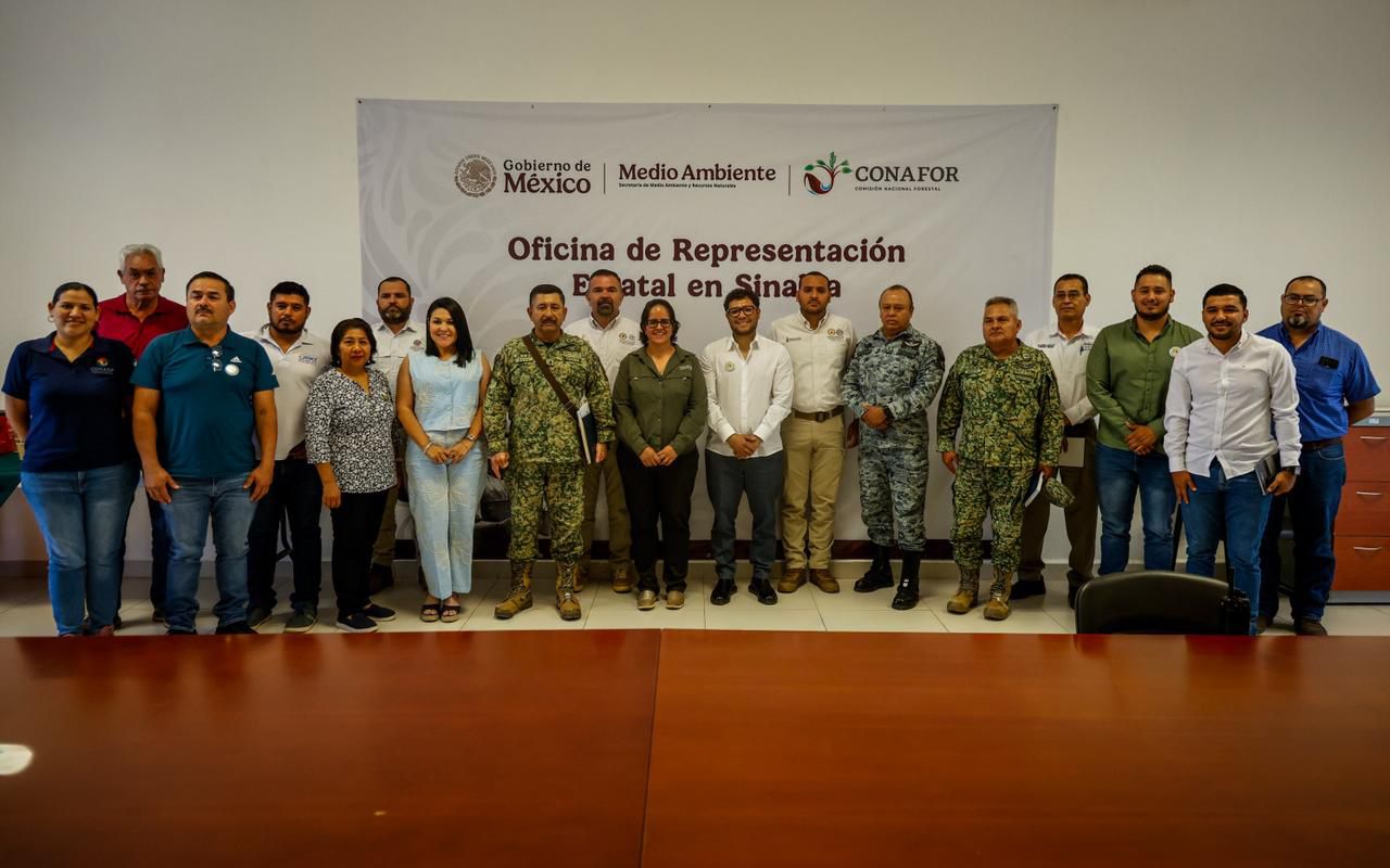 Autoridades coordinan esfuerzos ante temporada de incendios forestales en Sinaloa