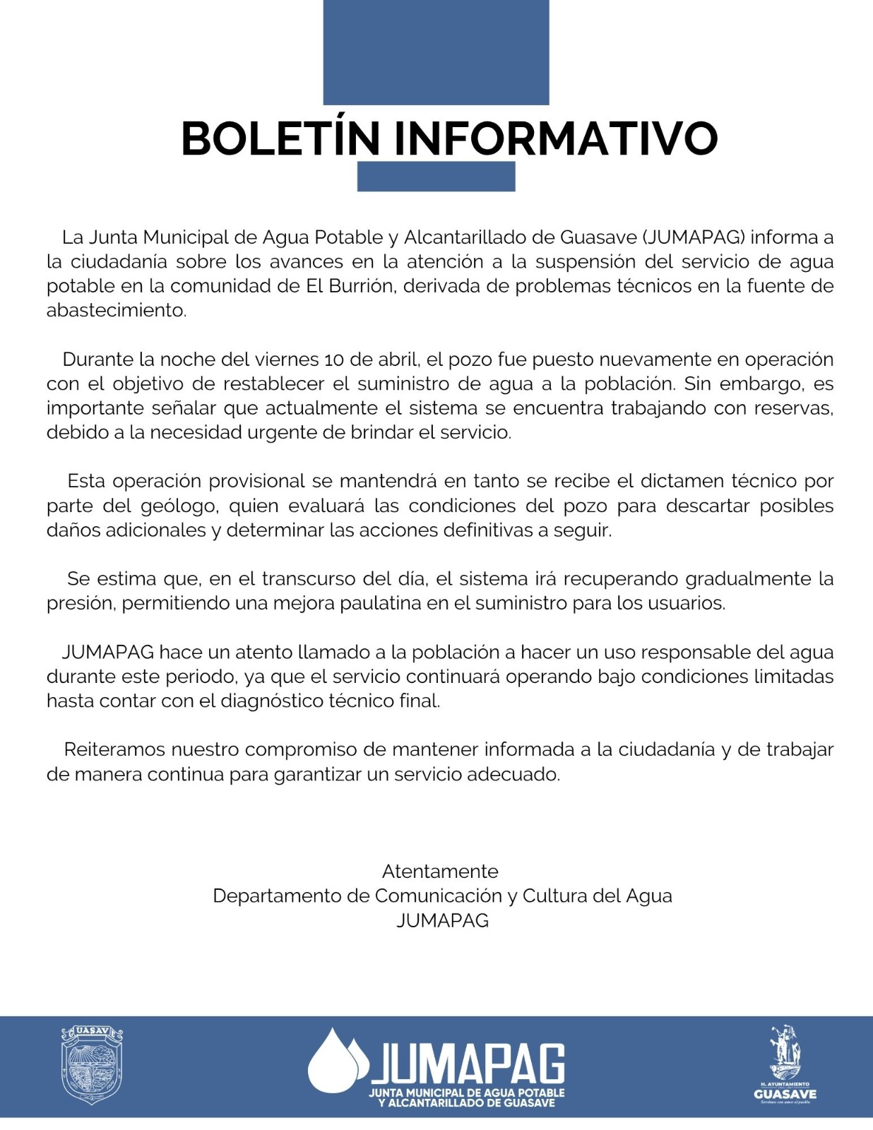 aviso jumapag el burrion guasave