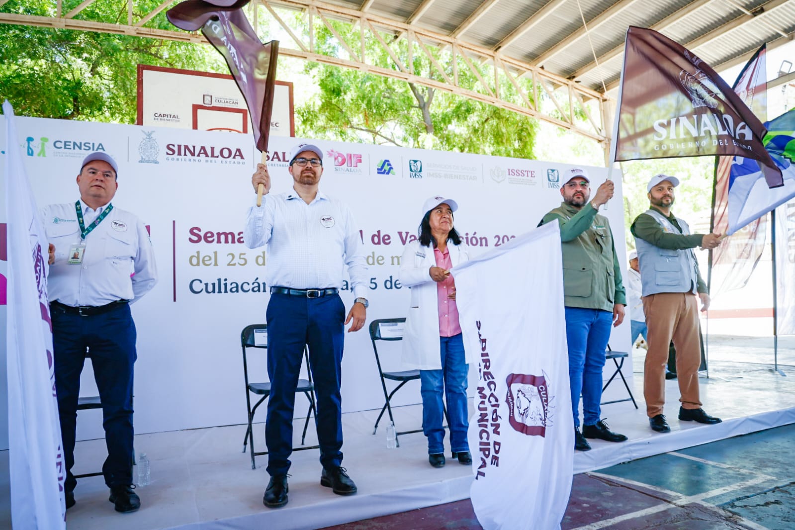 La Secretaría de Salud de Sinaloa puso en marcha la campaña nacional de vacunación