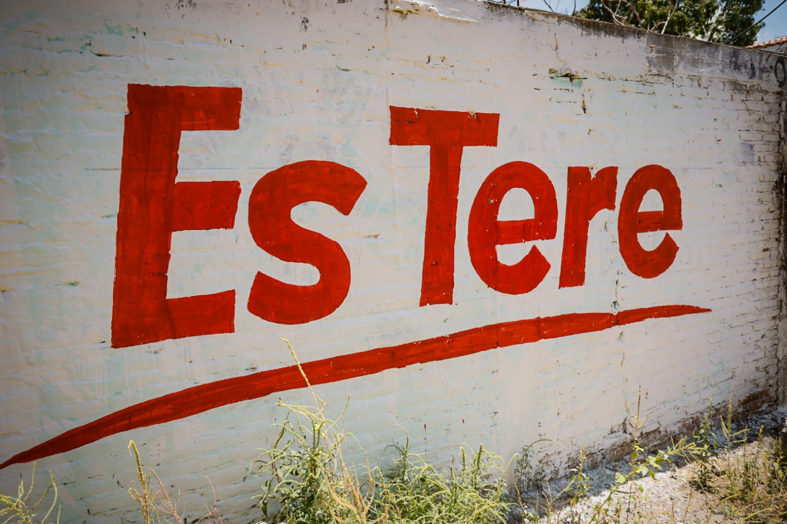 Barda con pinta Es Tere en Culiacán, Sinaloa