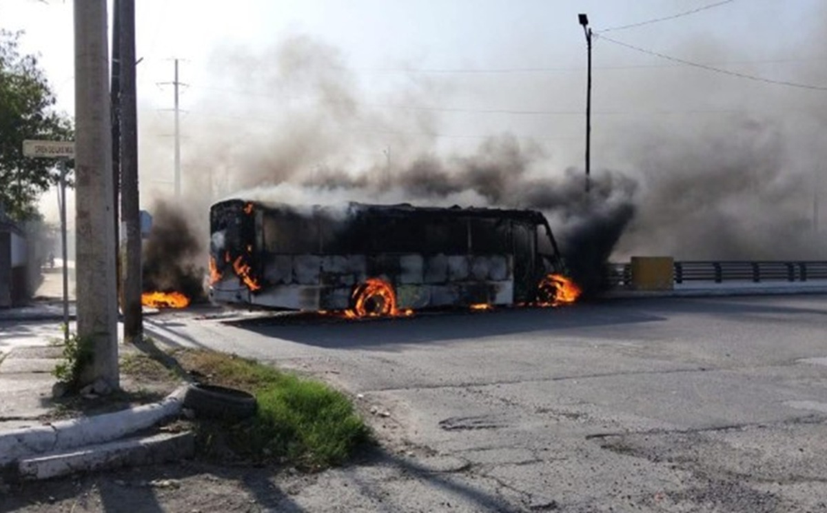 Bloqueos y quemas en Reynosa, Tamaulipas