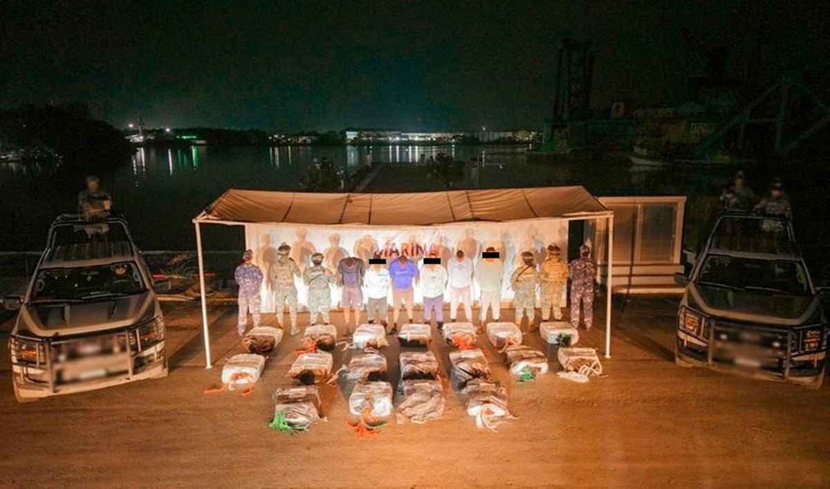 Bultos de cocaína y detenidos en Chiapas