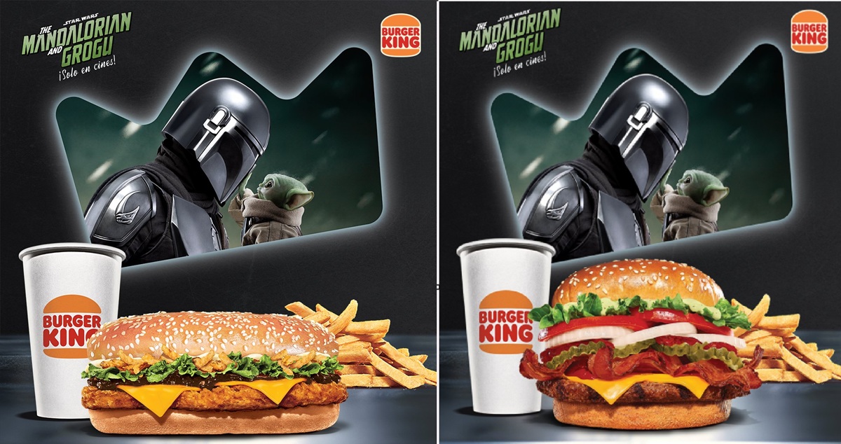 Combos de Burger King con motivo de 'Mandalorian'