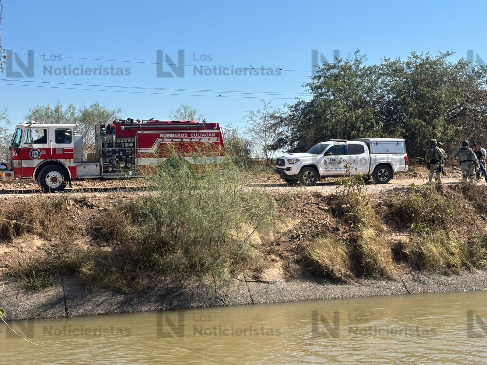 Localizan cadáver un canal en el ejido Los Huizaches, Culiacán