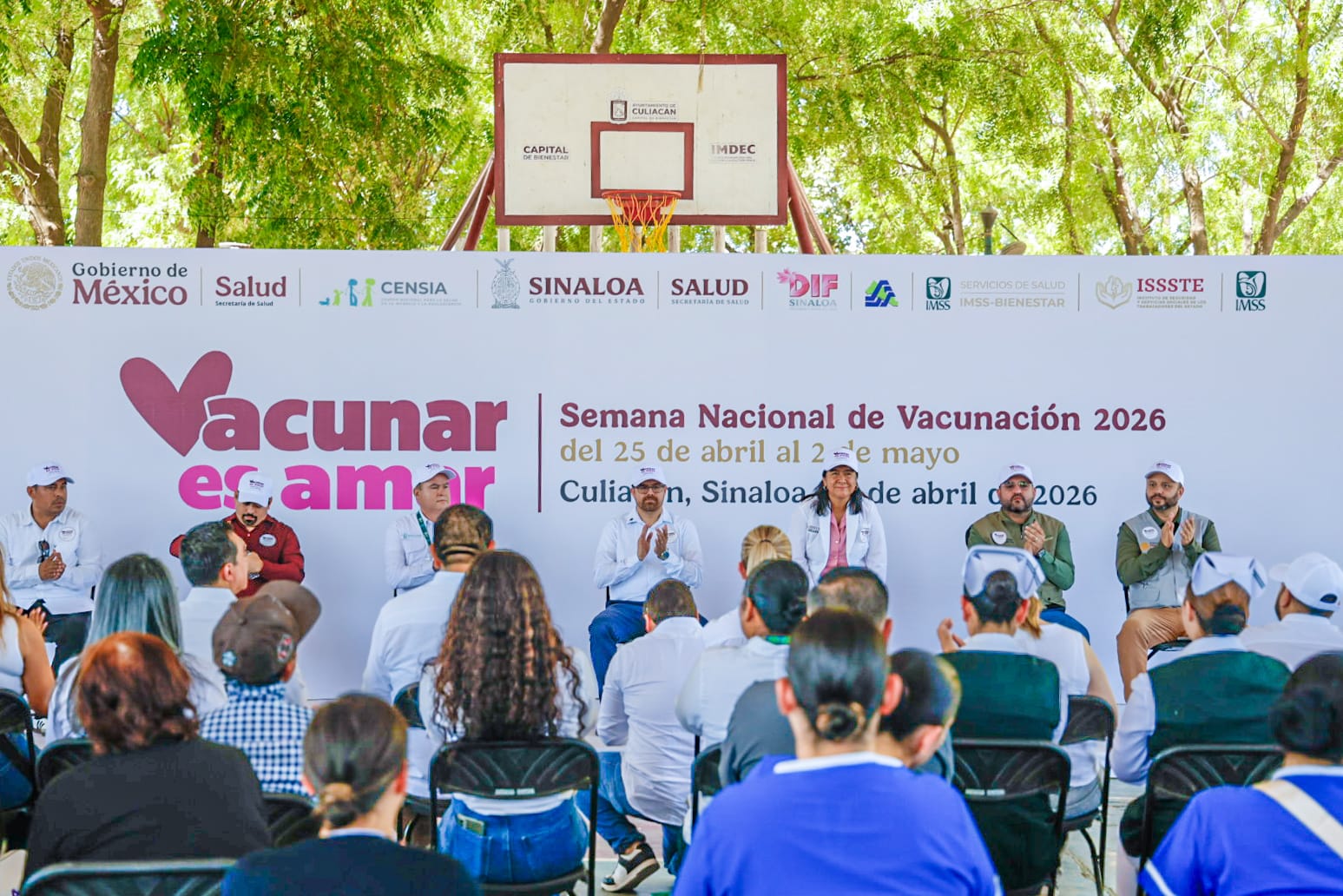 La Secretaría de Salud de Sinaloa puso en marcha la campaña nacional de vacunación