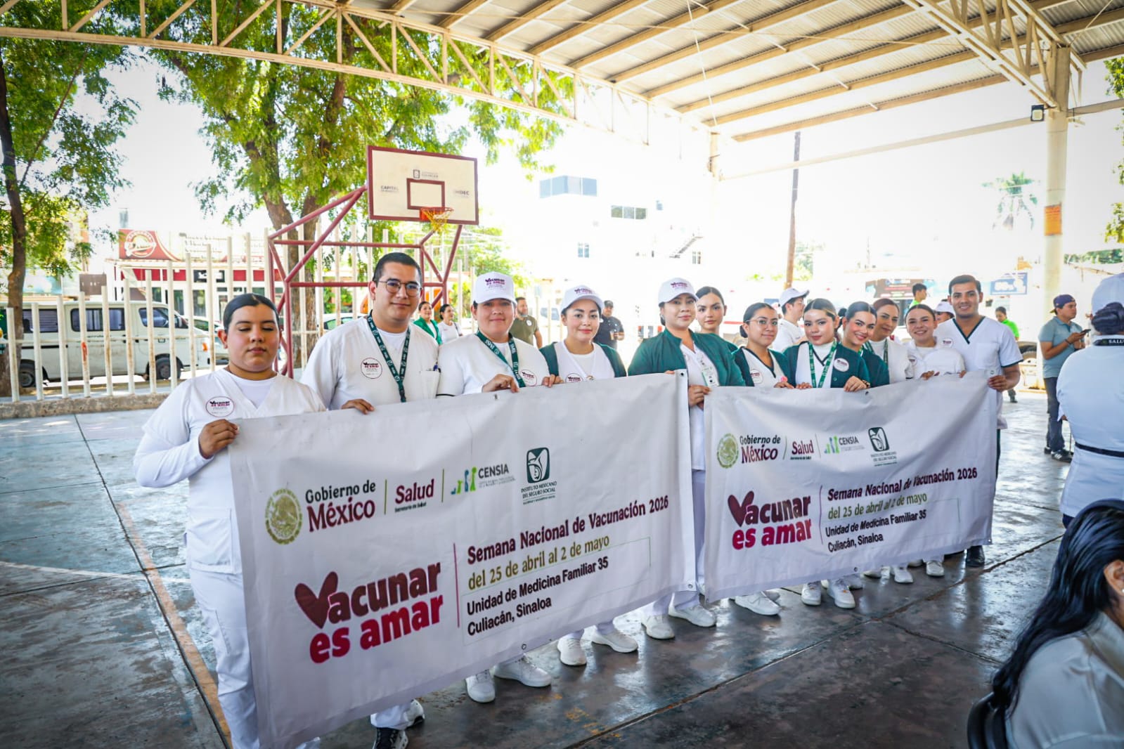 La Secretaría de Salud de Sinaloa puso en marcha la campaña nacional de vacunación