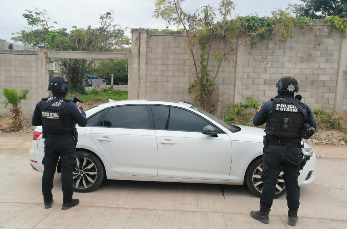 Carro recuperado en Culiacán
