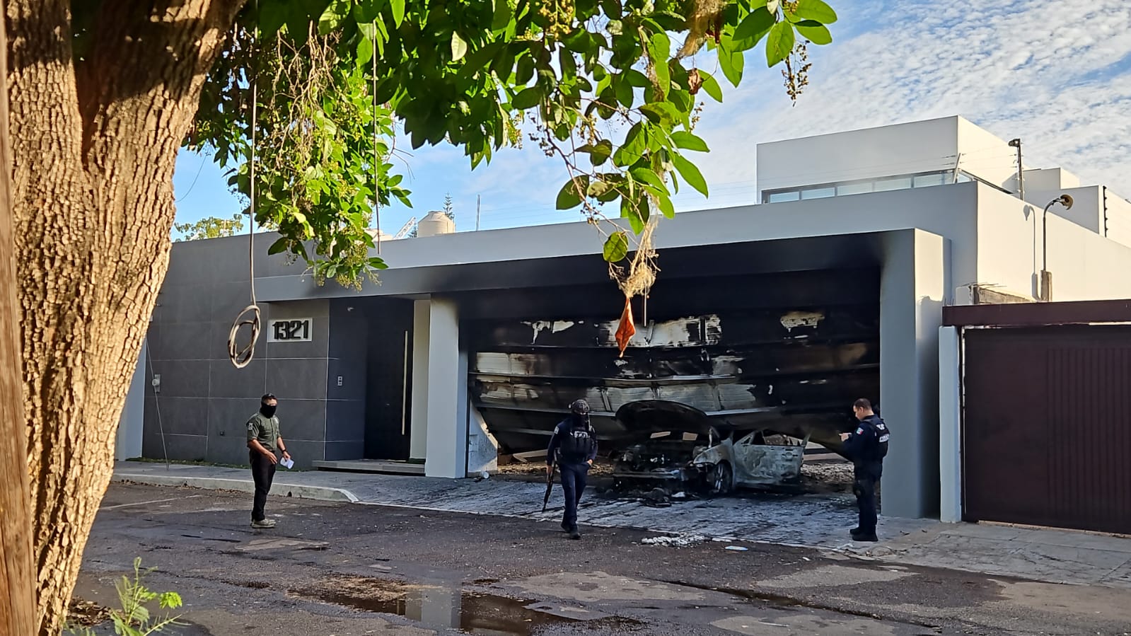 Residencia vandalizada en Las Quintas de Culiacán