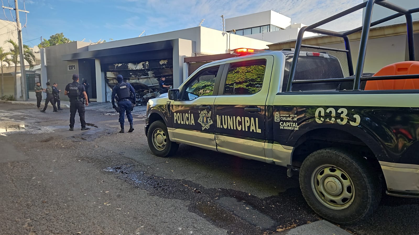 Residencia vandalizada en Las Quintas de Culiacán