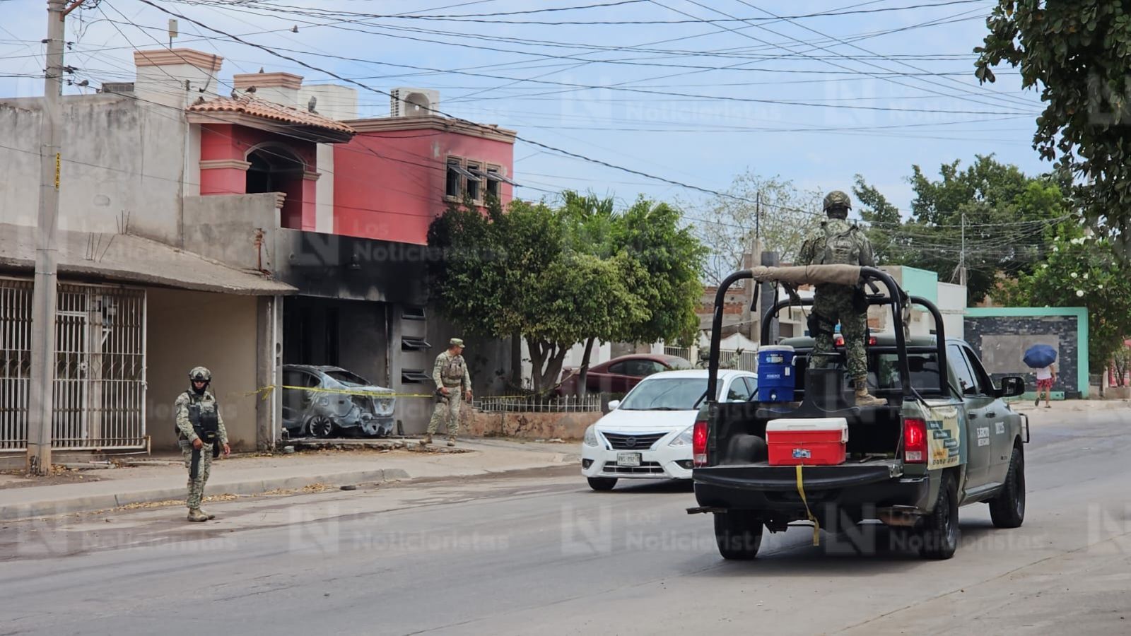 Casa vandalizada en Estela Ortiz de Culiacán