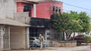Casa vandalizada en Estela Ortiz de Culiacán