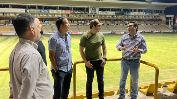 “Hay posibilidad de una reapertura”, autoridades estatales, municipales y directivos de Dorados recorren instalaciones para el regreso de “El Gran Pez” a Culiacán