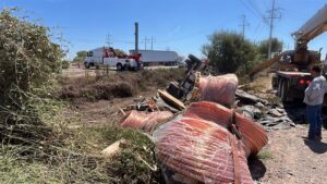 choque tipo volcadura en guasave