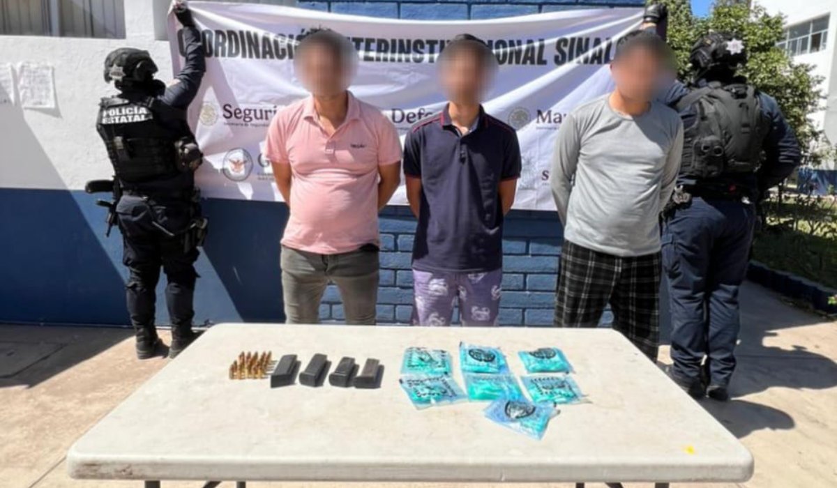Civiles armados detenidos en Culiacán, Sin.