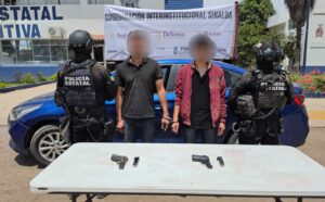 Civiles armados detenidos en Culiacán, Sin.