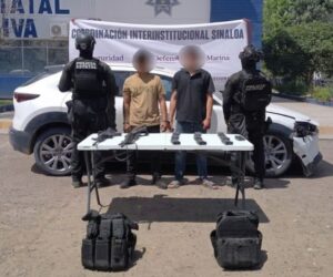 Civiles armados detenidos en Culiacán, Sin.