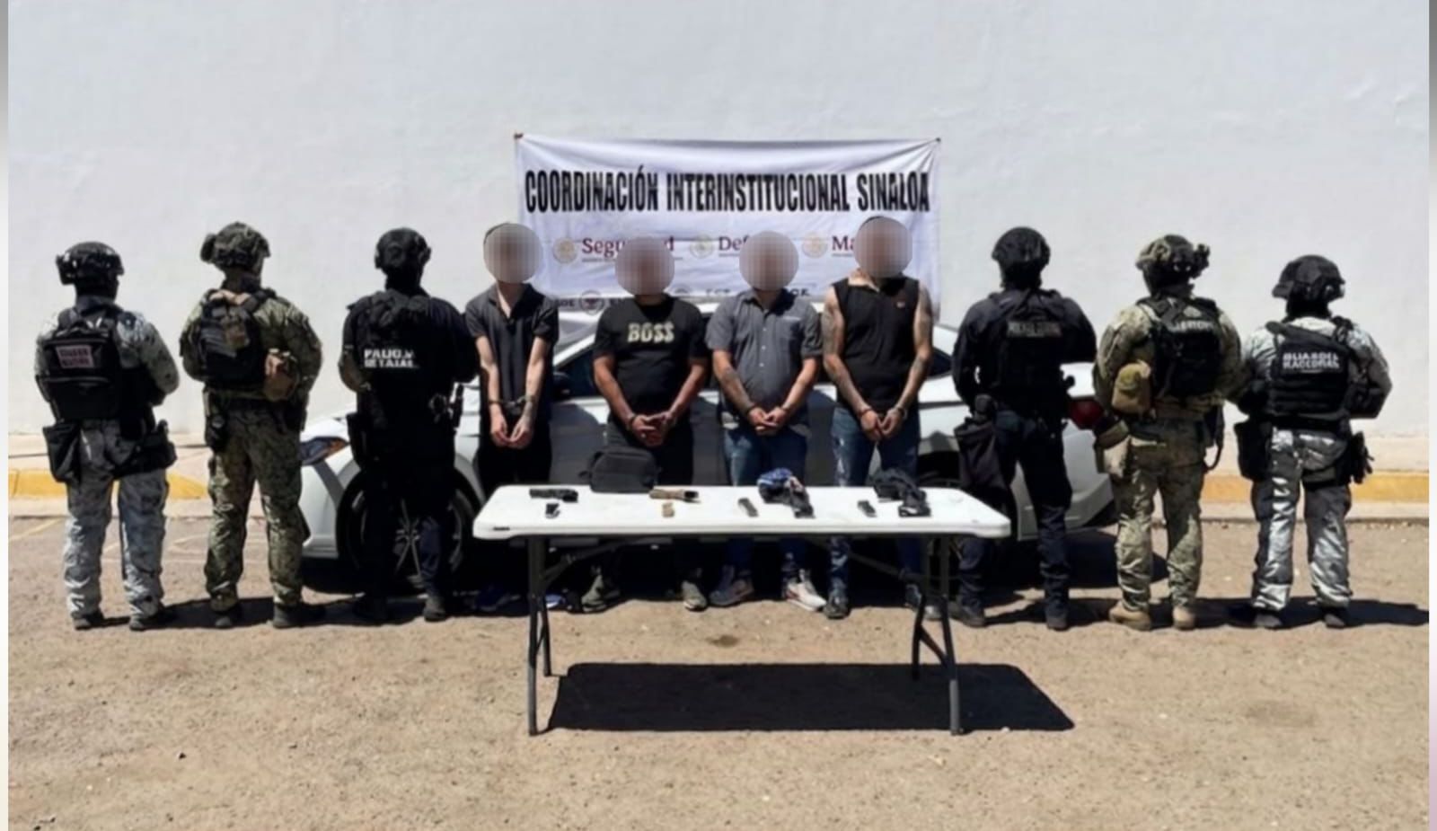 Civiles armados detenidos en Culiacán, Sin.