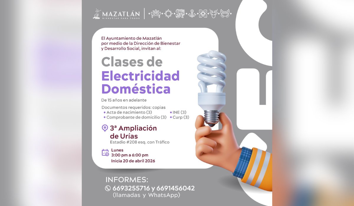Curso de electricidad para principiantes en Mazatlán