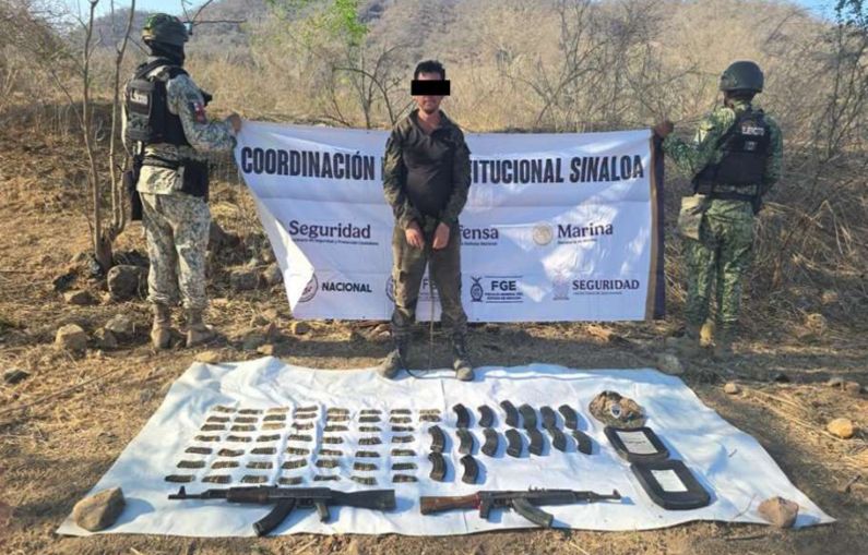 Colombiano detenido en Rosario, Sinaloa