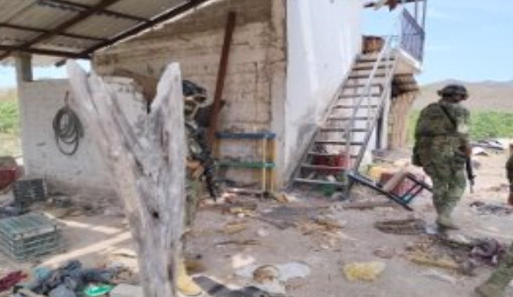 Marina desmantela campamento clandestino y asegura arsenal en Escuinapa, Sinaloa