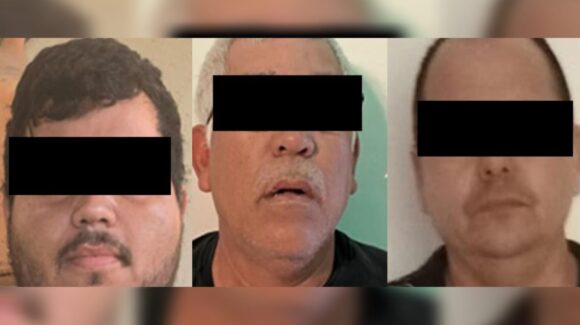Tres hombres detenidos, nueve vehículos asegurados y droga, el resultado de un cateo en Culiacán, Sinaloa
