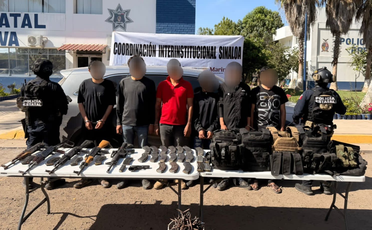 Seis detenidos en El Molino, Navolato