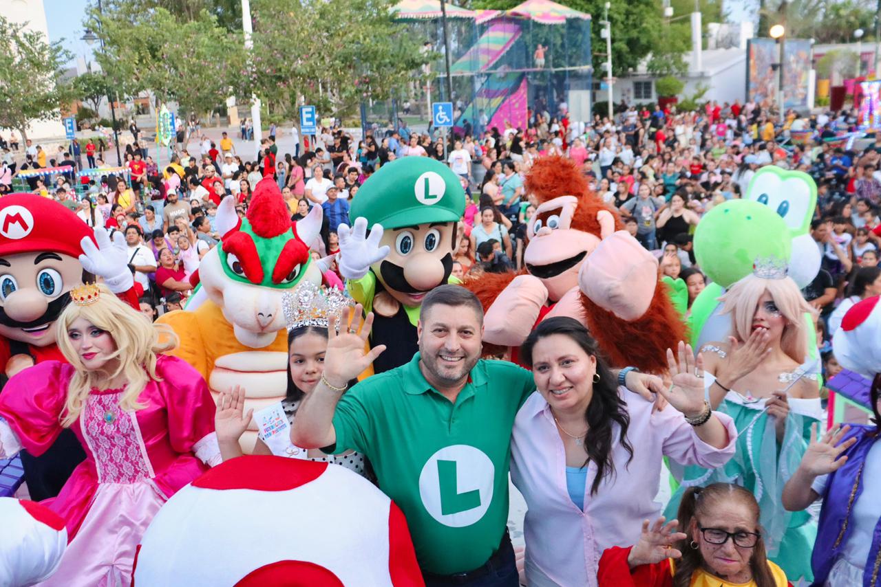 Con regalos, sorpresas y mucha diversión, José Paz López festeja a lo grande a niñas y niños de Badiraguato