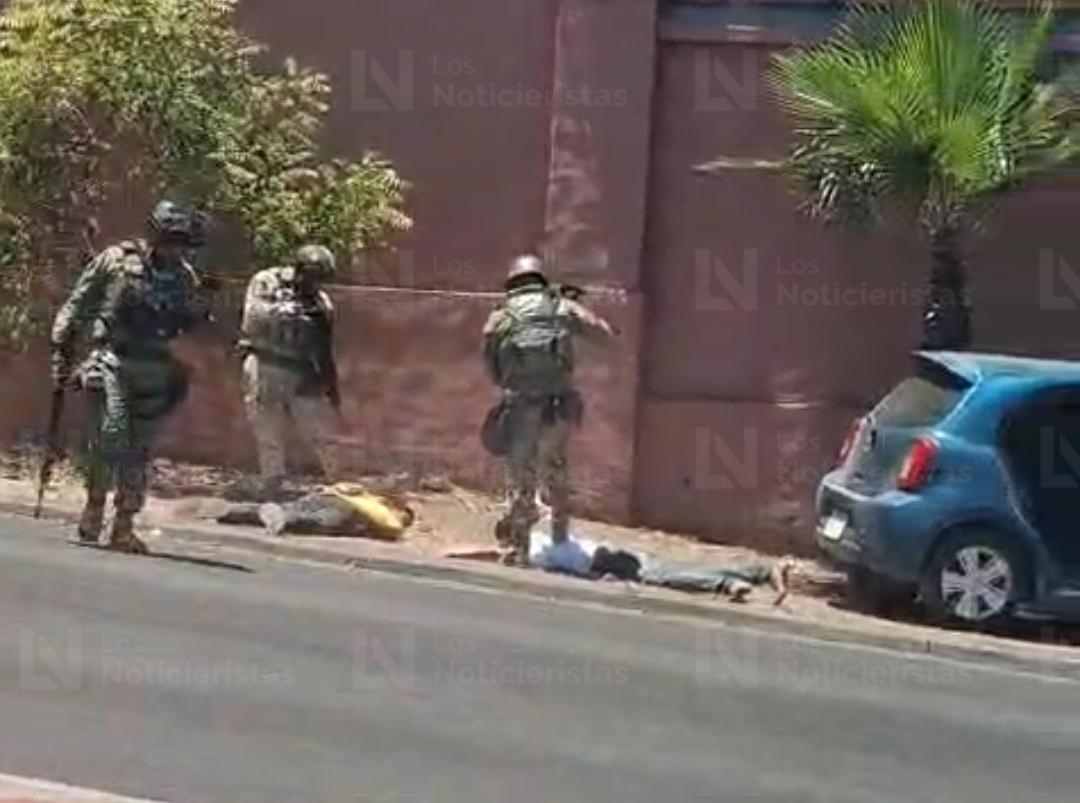 Persecución deja por lo menos dos detenidos y un vehículo asegurado en Montebello de Culiacán
