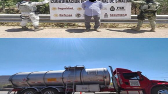 ¡No acreditaron su legalidad! Militares detienen a dos hombres que transportaban 50 mil litros de gasolina, en Culiacán, Sinaloa