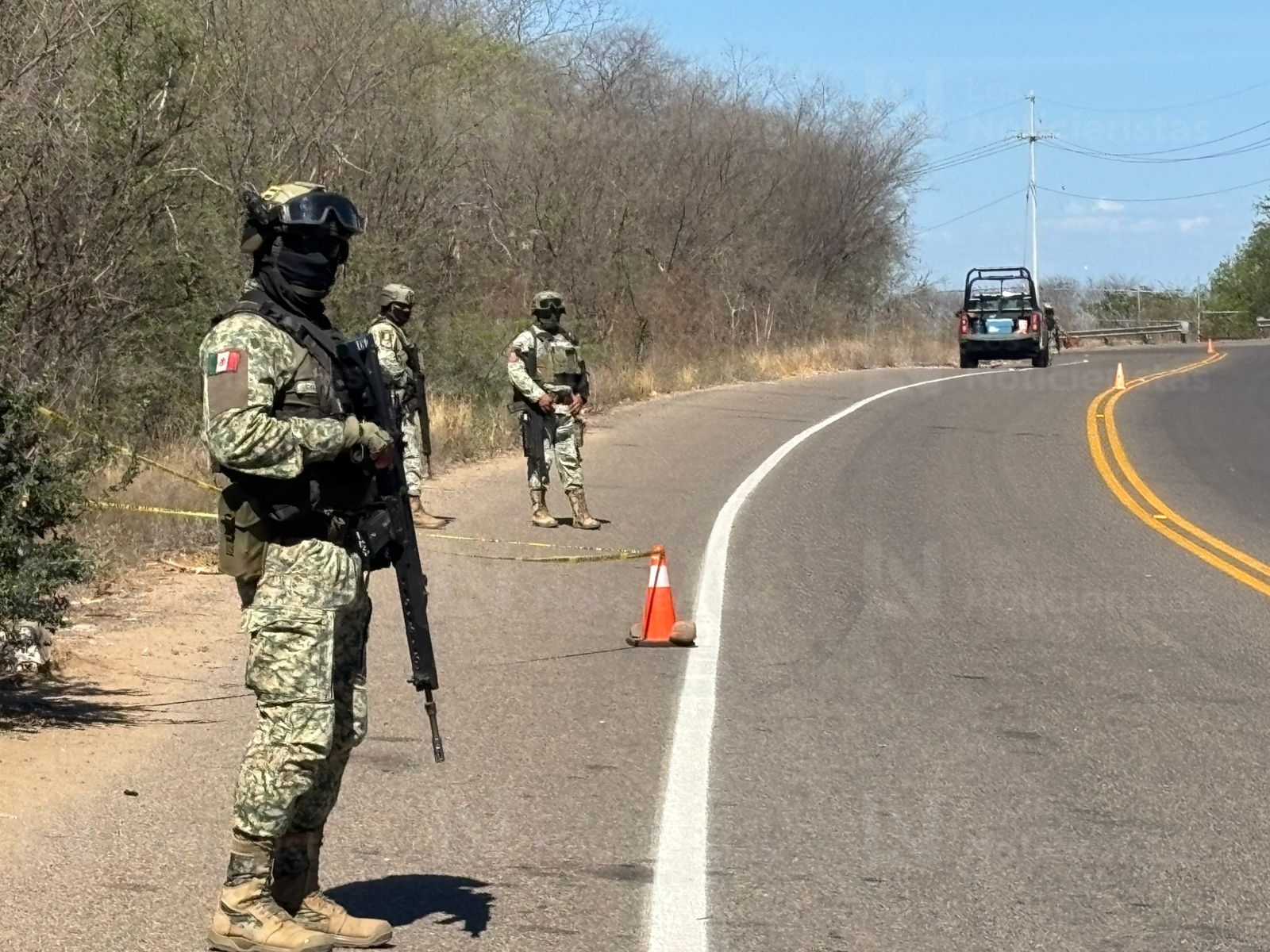 Envuelto en plástico negro fue localizado asesinado un hombre a la altura de Los Agaves sindicatura de Imala en Culiacán