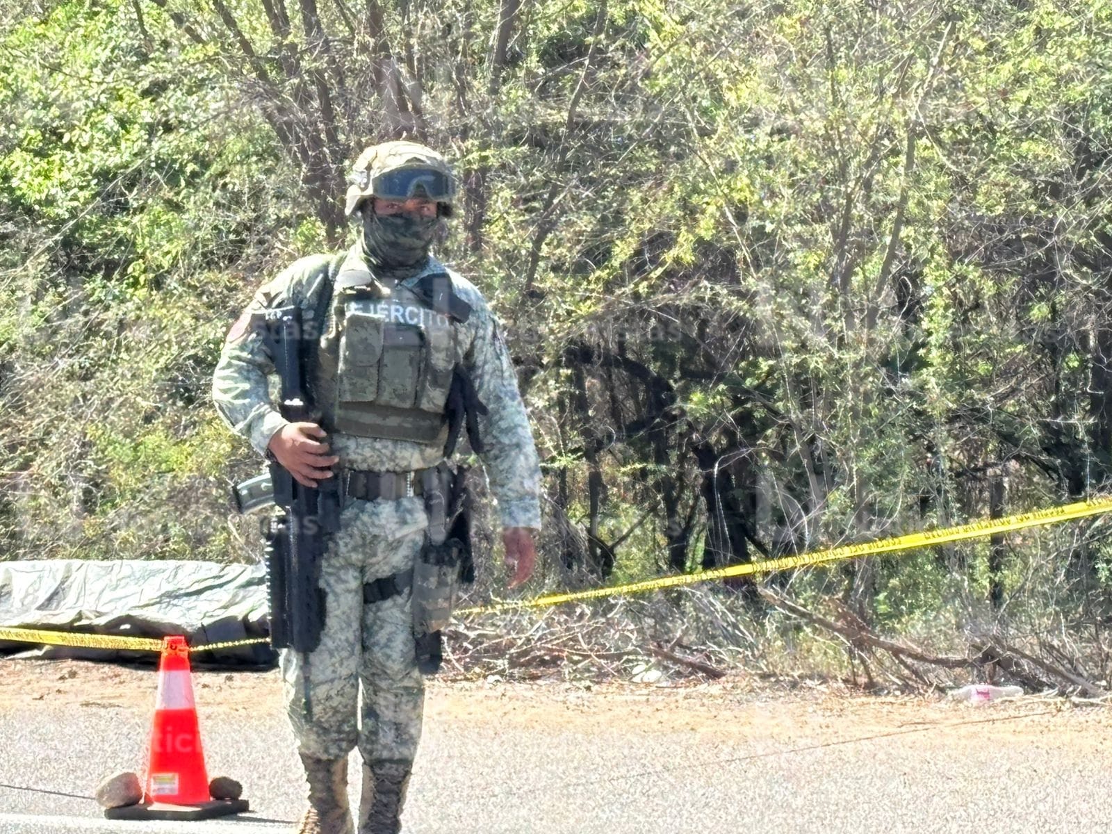 Envuelto en plástico negro fue localizado asesinado un hombre a la altura de Los Agaves sindicatura de Imala en Culiacán