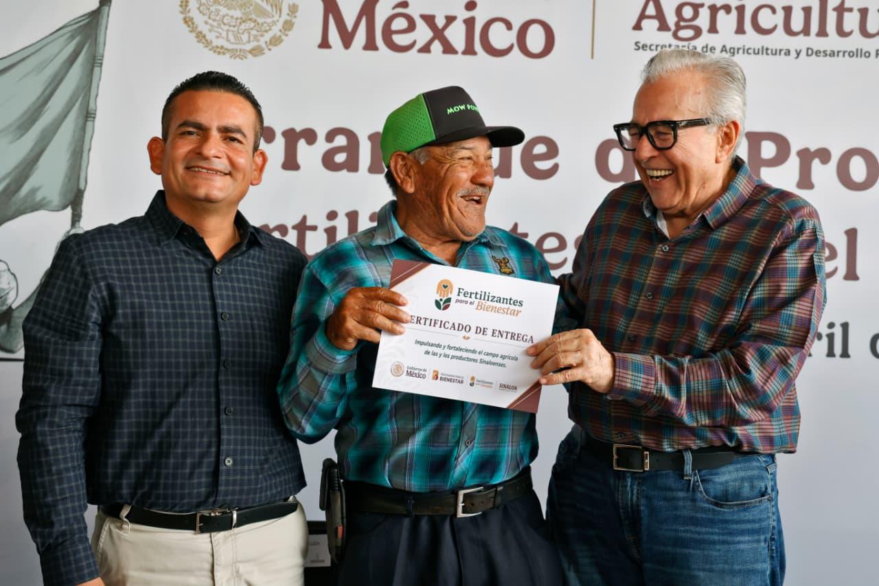 Inicia dispersión de Fertilizantes para el Bienestar en Sinaloa