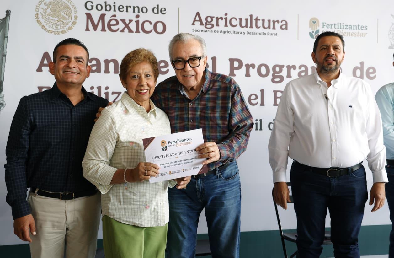 Inicia dispersión de Fertilizantes para el Bienestar en Sinaloa