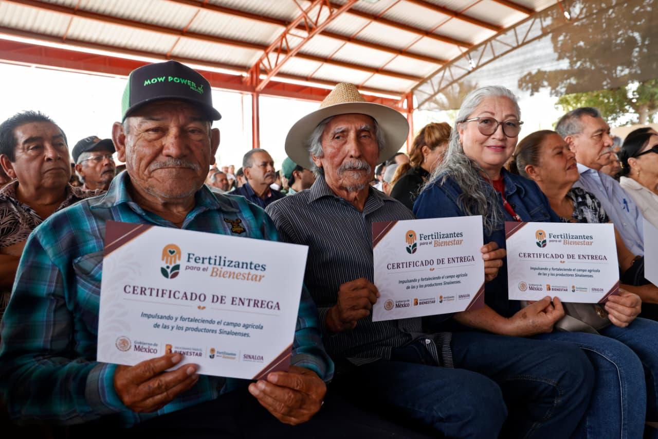 Inicia dispersión de Fertilizantes para el Bienestar en Sinaloa